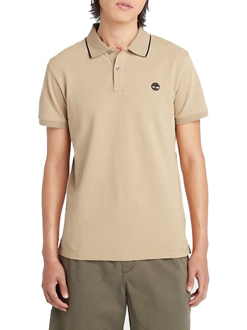 TIMBERLAND JACQUARD YD Poloshirt mit kurzen Ärmeln Zitronenpfeffer - Herren-Polo-Shirts/Herren-Polo-Shirt/Herrenpoloshirt/Herrenpoloshirts