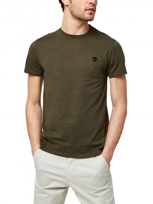 TIMBERLAND SS DUNRIVER CREW Baumwoll t-shirt Grabblatt - Herren-T-Shirts