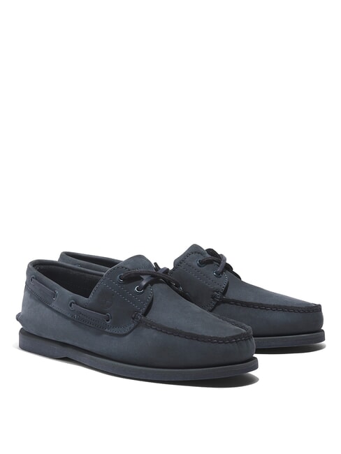 TIMBERLAND CLASSIC BOAT  Bootsschuhe aus Wildleder dunkelblaues Nubuk - Herrenschuhe