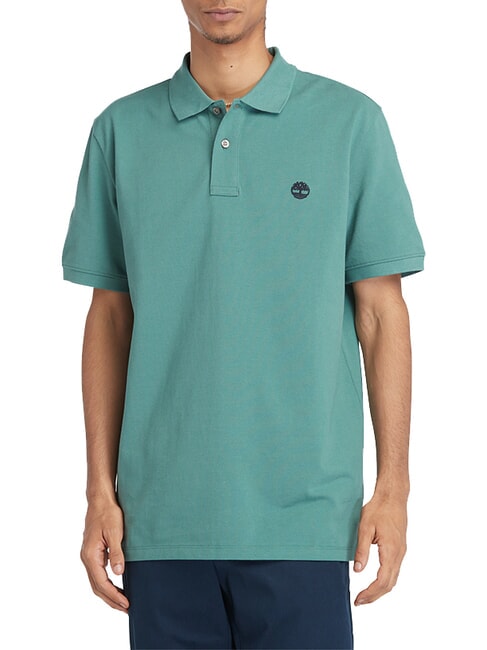 TIMBERLAND MILLERS RIVER Pique-Polo Seekiefer - Herren-Polo-Shirts/Herren-Polo-Shirt/Herrenpoloshirt/Herrenpoloshirts