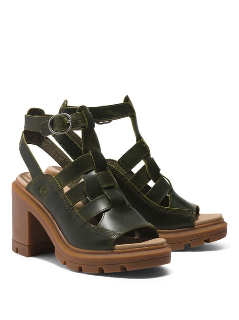 TIMBERLAND ALLINGTON HEIGHTS Hohe Ledersandalen dunkelgrün - Damenschuhe