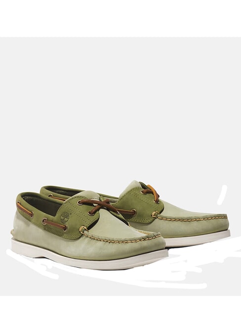 TIMBERLAND CLASSIC BOAT  Schuhe aus Wildleder hellgrün - Herrenschuhe