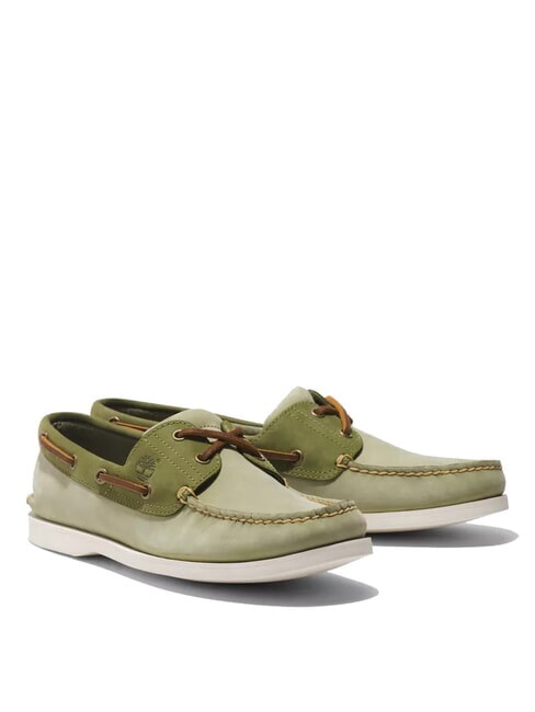 TIMBERLAND CLASSIC BOAT  Schuhe aus Wildleder hellgrün - Herrenschuhe