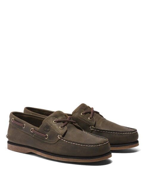 TIMBERLAND CLASSIC BOAT  Schuhe aus Wildleder Olive - Herrenschuhe