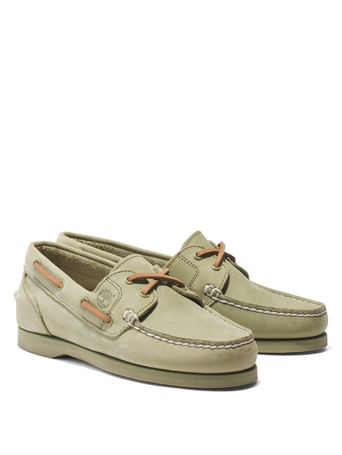 TIMBERLAND CLASSIC BOAT Bootsschuhe aus Wildleder hellgrün - Damenschuhe