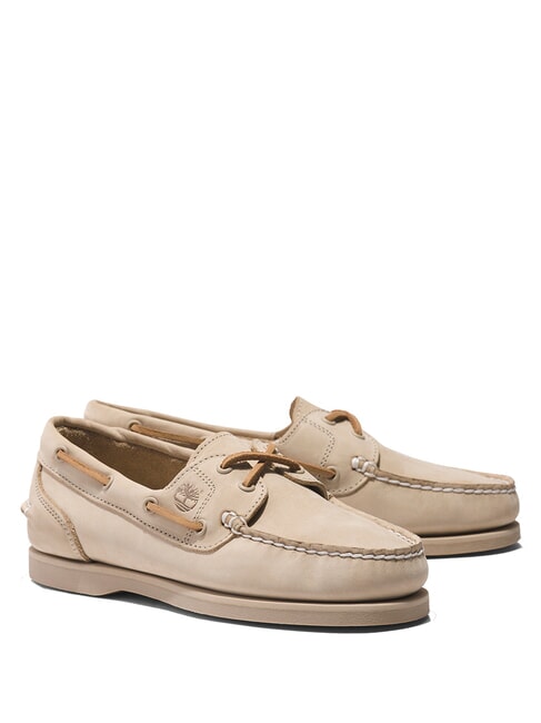 TIMBERLAND CLASSIC BOAT Bootsschuhe aus Wildleder hell beige - Damenschuhe