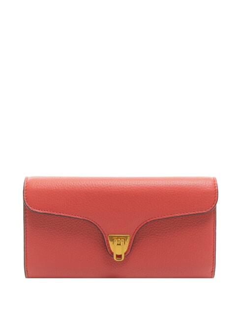 COCCINELLE BEAT SOFT Ledergeldbörse Preiselbeeren - Brieftaschen Damen
