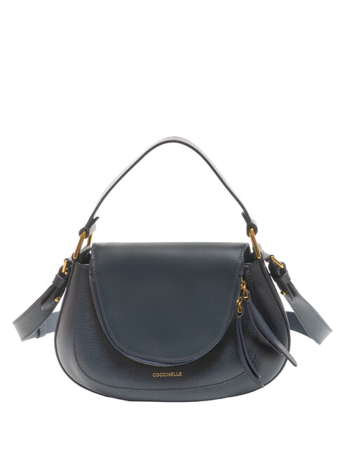COCCINELLE SOLE Handtasche mit Überschlag Mitternachtsblau - Damentaschen
