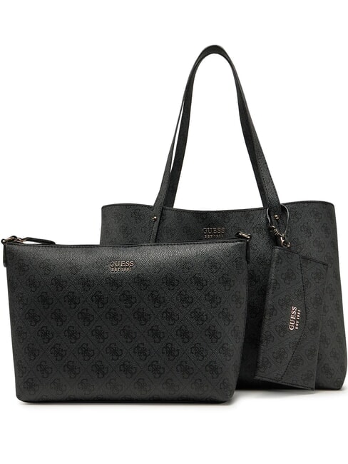 GUESS BRENTON  Umhängetasche mit Clutch Kohle - Damentaschen