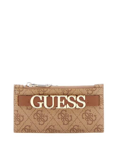 GUESS ZAMIRA  Geldbörse / Kartenhalter Milch-Multi-Logo - Brieftaschen Damen