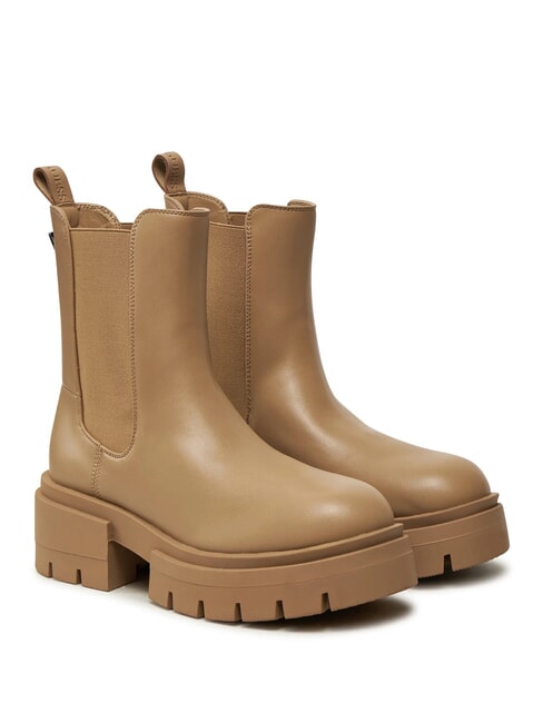 GUESS CHARLOTTE Beatles-Stiefel BEIGE - Damenschuhe