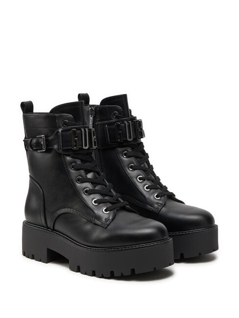 GUESS VAIRES Amphibienstiefel mit Logo SCHWARZ - Damenschuhe