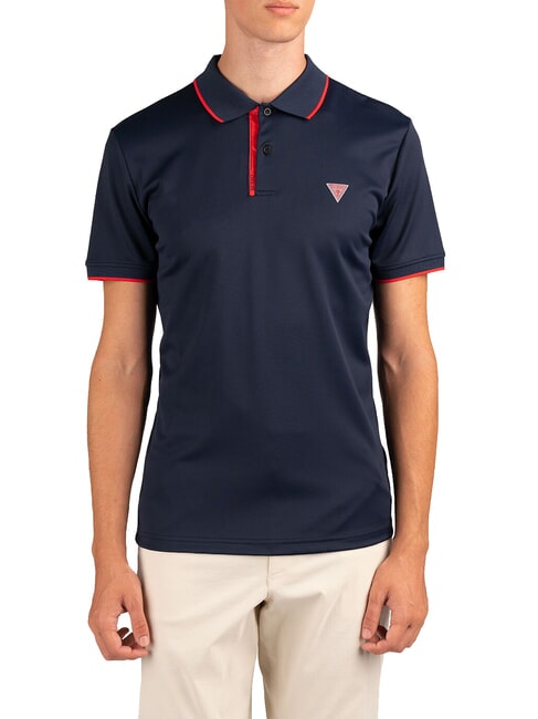 GUESS SS TECH STRETCH Kurzärmliges Poloshirt smartblue - Herren-Polo-Shirts/Herren-Polo-Shirt/Herrenpoloshirt/Herrenpoloshirts