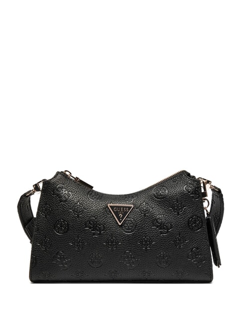 GUESS CRESIDIA Schultertasche mit geprägtem Logo SCHWARZ - Damentaschen
