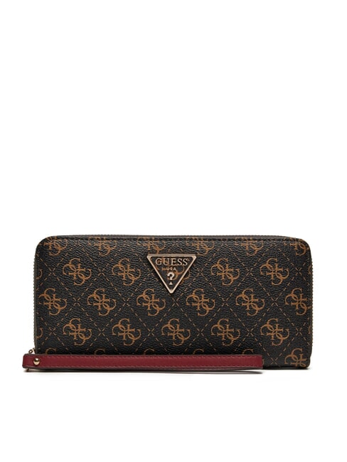 GUESS LAUREL Große Geldbörse mit Rundum-Reißverschluss braun - Brieftaschen Damen
