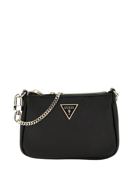 GUESS DAILY Clutch mit Saffiano-Print und Kette SCHWARZ - Damentaschen