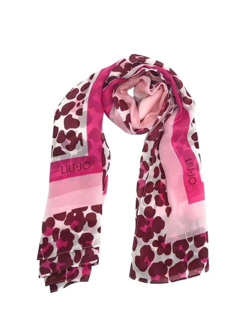 LIUJO MIX ANIMALIER  Bedruckter Schal rosa Beere - Schals