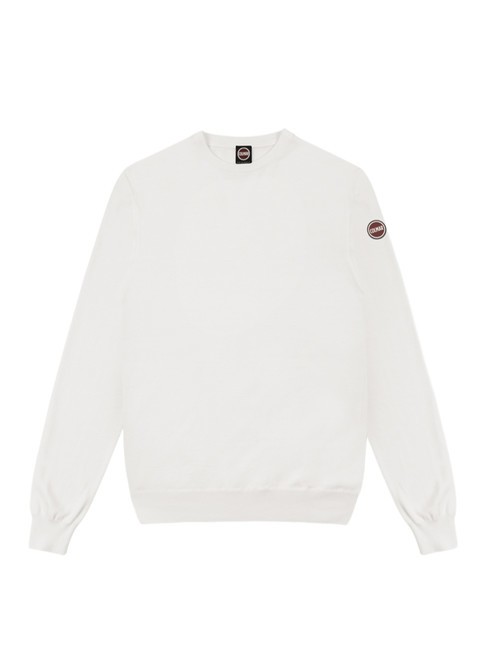 COLMAR SUPERFINE Rundhalspullover aus Baumwolle Weiß - Herrenpullover