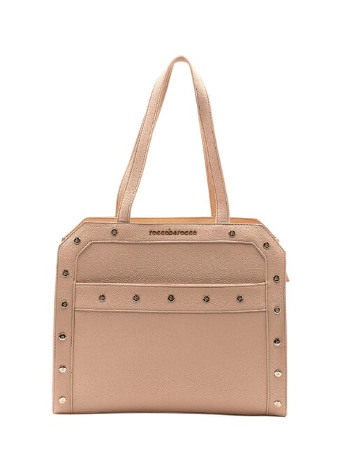 ROCCOBAROCCO GRACE Umhängetasche mit Nieten Beige - Damentaschen