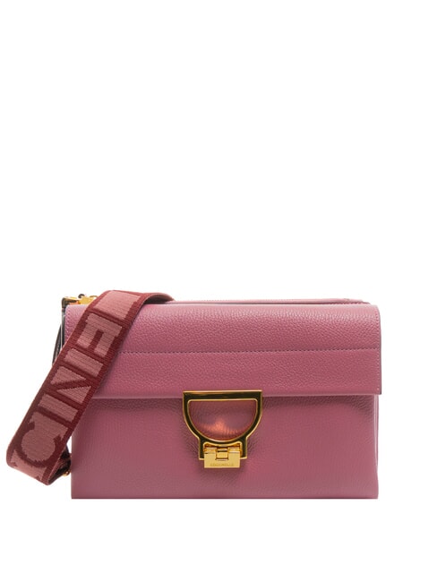 COCCINELLE ARLETTIS SIGNATURE Ledertasche mit Schultergurt Fruchtfleisch rosa - Damentaschen