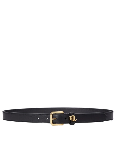 RALPH LAUREN LOGO Ledergürtel SCHWARZ - Gürtel