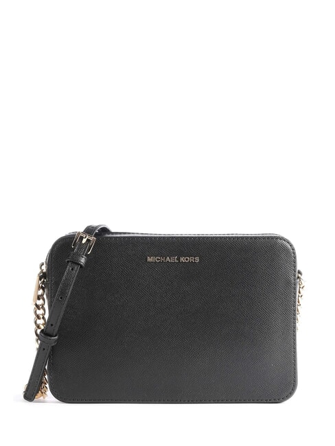 MICHAEL KORS JET SET TRAVEL Mini-Umhängetasche aus Leder Schwarz - Damentaschen