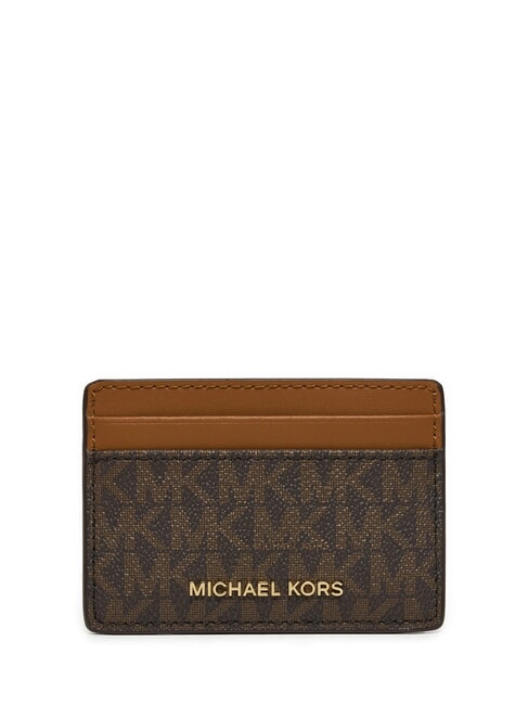 MICHAEL KORS JET SET Flacher Kartenhalter braun - Brieftaschen Damen