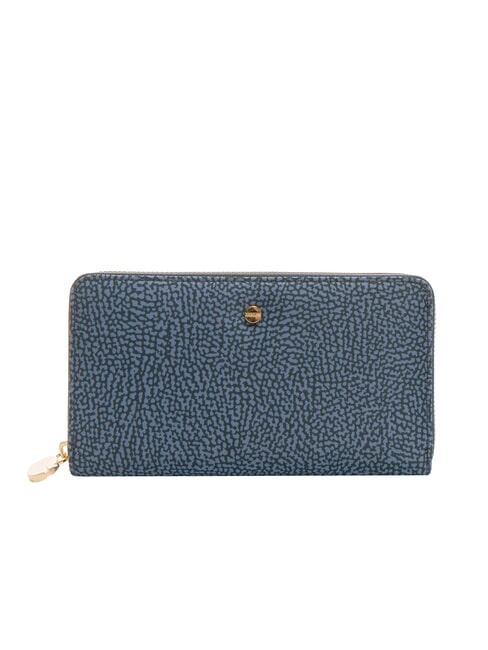 BORBONESE CLASSICA Brieftasche mit Reißverschluss Denim - Brieftaschen Damen