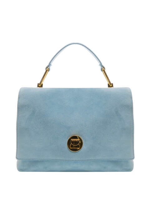 COCCINELLE LIYA Suede Handtasche, mit Schultergurt, aus Wildleder blaues aquarell - Damentaschen