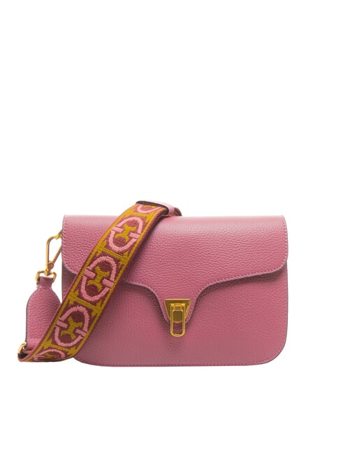 COCCINELLE BEAT SOFT RIBB  Umhängetasche aus Leder Fruchtfleisch rosa - Damentaschen