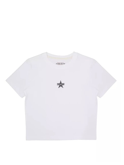 GUESS JEANS SS CN EMB STAR  T-Shirts purweiß - T-Shirts und Tops für Damen