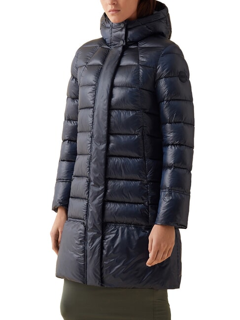 COLMAR FRIENDLY Lange gesteppte Daunenjacke marineblau - Daunenjacken für Damen