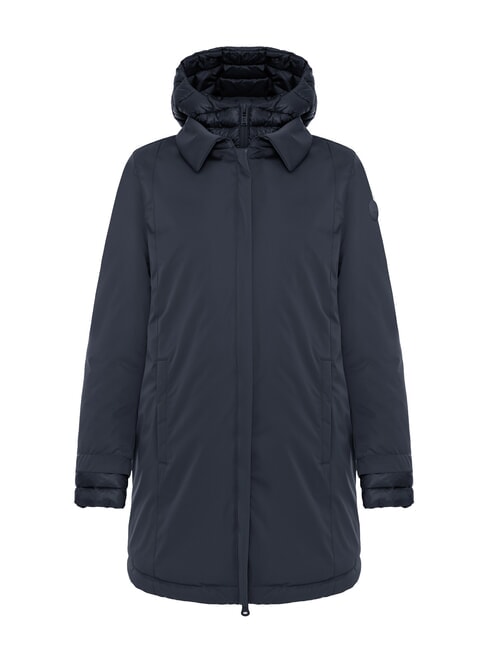 COLMAR SURROUNDING Lange, wattierte Jacke mit Kapuze marineblau - Damenjacken
