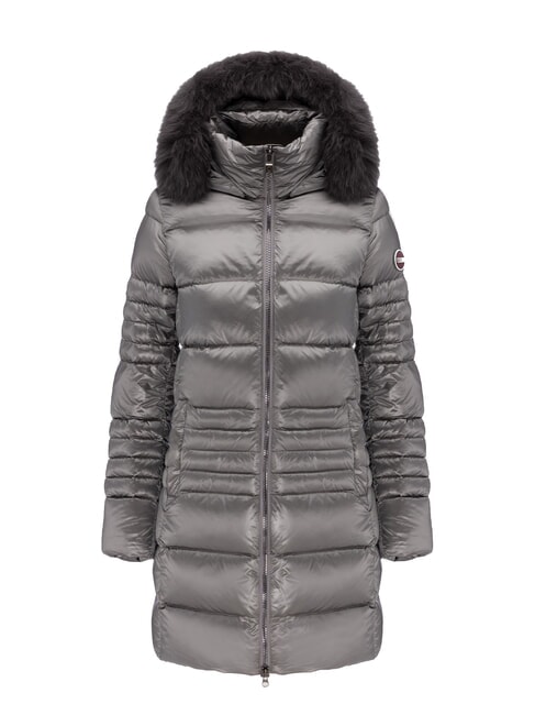 COLMAR FRIENDLY Lange Daunenjacke mit Fellkapuze dunkler Stahl-dunkler Stahl - Daunenjacken für Damen