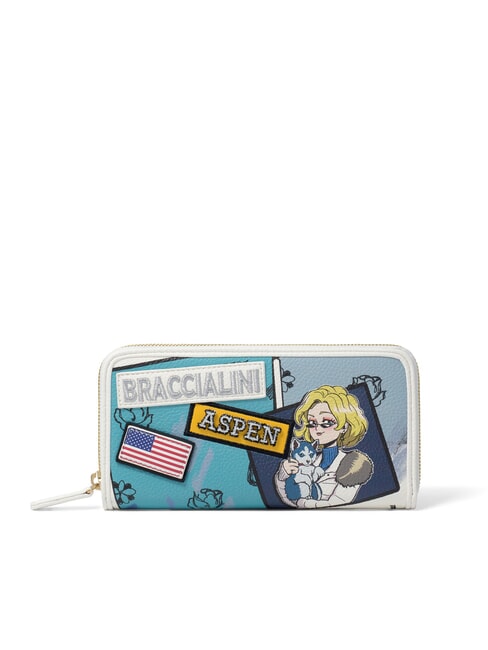 BRACCIALINI CARTOLINE Aspen Geldbörse mit Rundum-Reißverschluss multi - Brieftaschen Damen