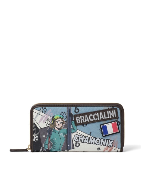 BRACCIALINI CARTOLINE Chamonix Geldbörse mit Rundum-Reißverschluss multi - Brieftaschen Damen