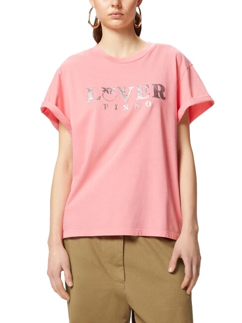 PINKO TORCETTI T-Shirt mit Print Koralle. sonnig - T-Shirts und Tops für Damen