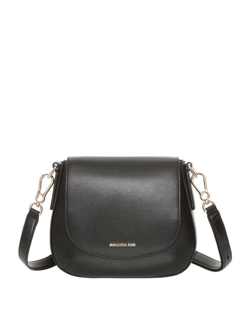 MANDARINA DUCK LUNA Mini-Umhängetasche aus Leder SCHWARZ - Damentaschen