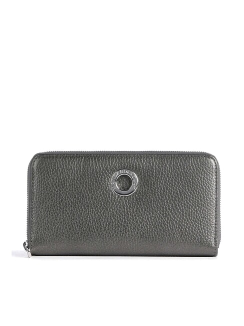 MANDARINA DUCK MELLOW LUX Geldbörse aus Leder mit Reißverschluss Graphit - Brieftaschen Damen
