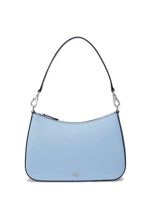 RALPH LAUREN DANNI Umhängetasche, mit Schultergurt, aus Leder Himmelblau - Damentaschen