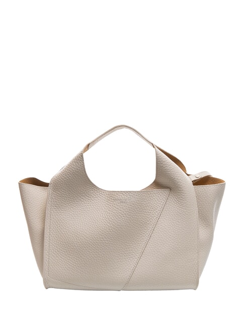 GIANNI CHIARINI EUFORIA Schultertasche aus gehämmertem Leder Sand-Natur - Damentaschen