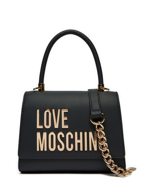 LOVE MOSCHINO LETTERING Mini Handtasche, mit Schultergurt Schwarz - Damentaschen