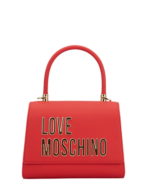 LOVE MOSCHINO LETTERING Mini Handtasche, mit Schultergurt ROT - Damentaschen