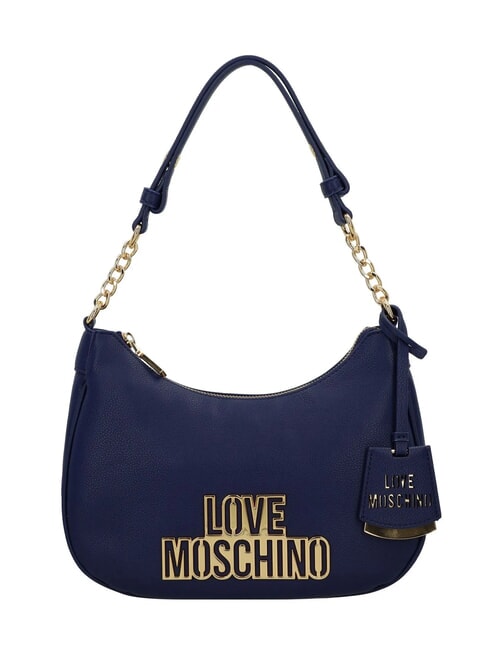 LOVE MOSCHINO METALLIC LOGO Umhängetasche Blau - Damentaschen