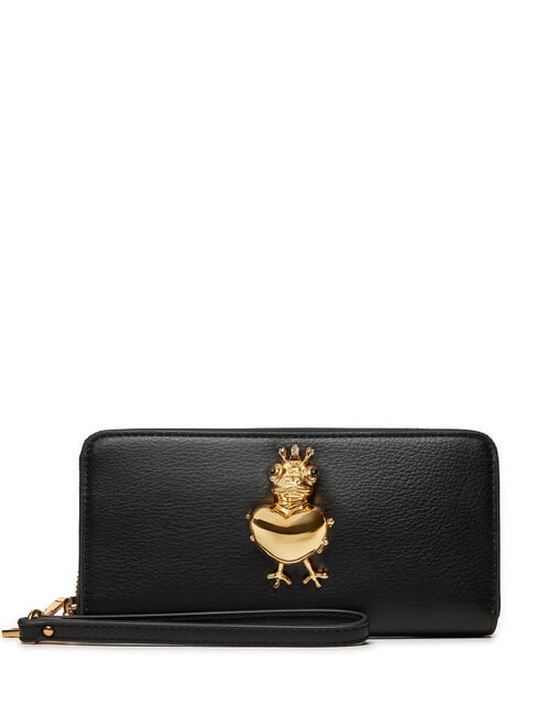LOVE MOSCHINO FROG Geldbörse mit Rundum-Reißverschluss Schwarz - Brieftaschen Damen