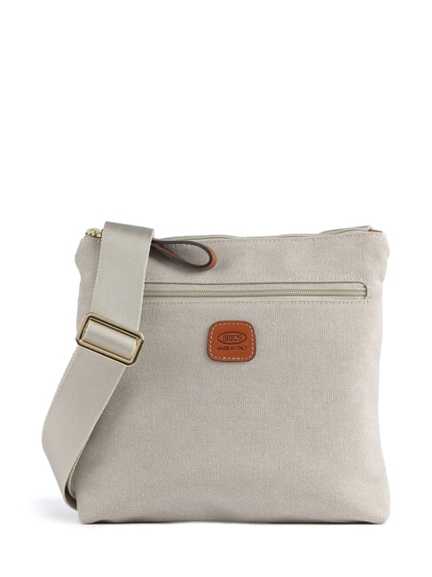 BRIC’S SORRENTO EMMA Flache Umhängetasche aus Canvas BEIGE - Damentaschen
