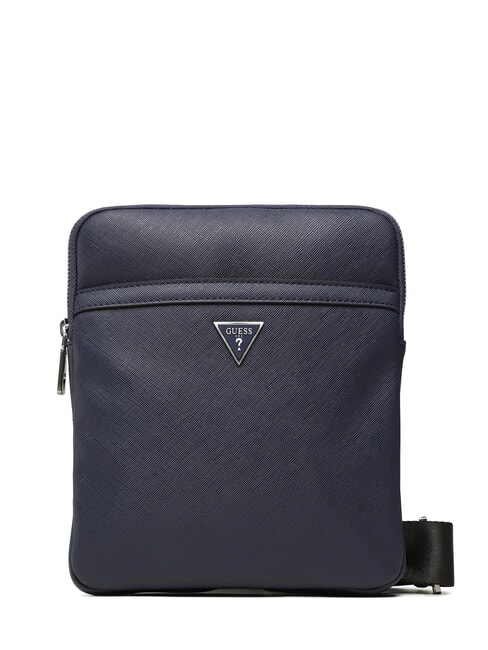 GUESS MILANO Flat Schultertasche Blau - Umhängetaschen Herren