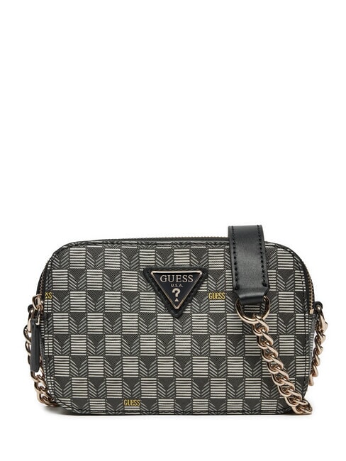 GUESS G WAVE  Mini-Schulterkameratasche schwarzes Logo - Damentaschen