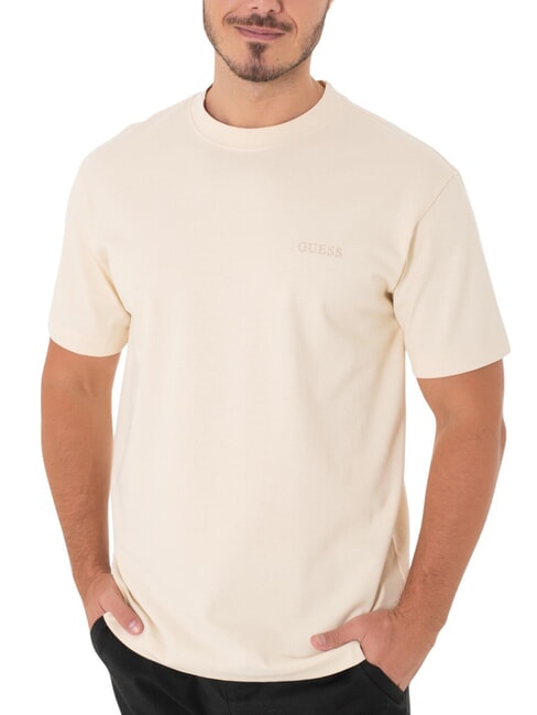 GUESS SS CN Baumwoll t-shirt Vanilleblond - Herren-T-Shirts