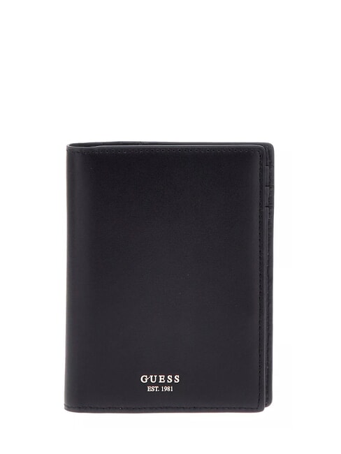 GUESS SMOOTH  Reisepasshülle aus Leder SCHWARZ - Brieftaschen Damen